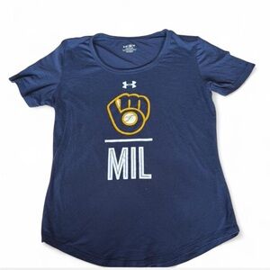 Under Armour Milwaukee Navy T-Shirt